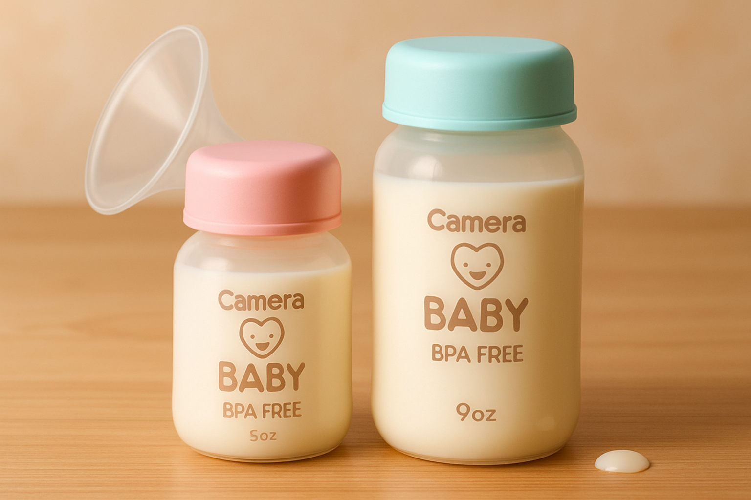ขวดเก็บน้ำนม Camera Baby